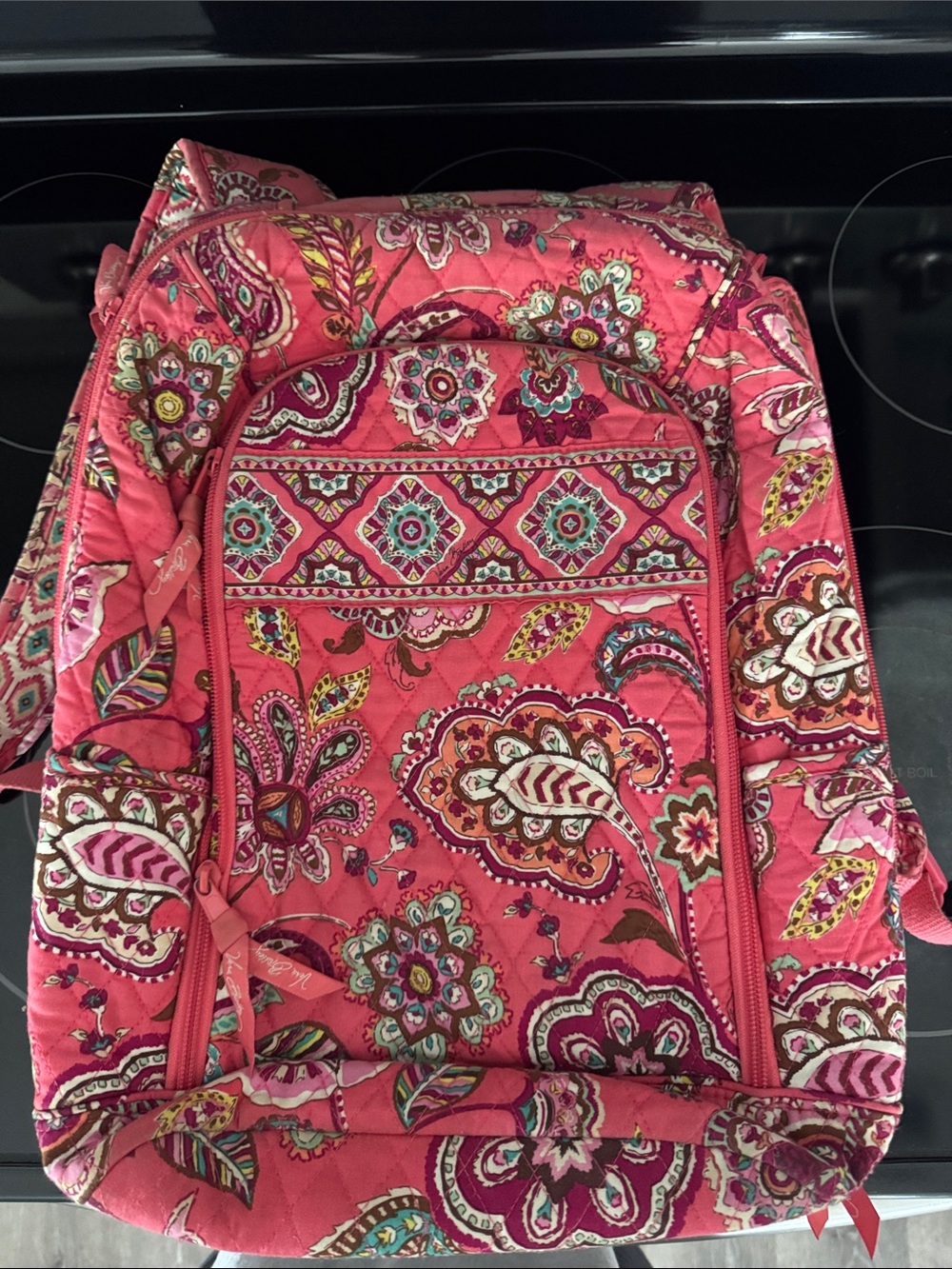 Vera Bradley Call Me Coral Campus Tech Backpack